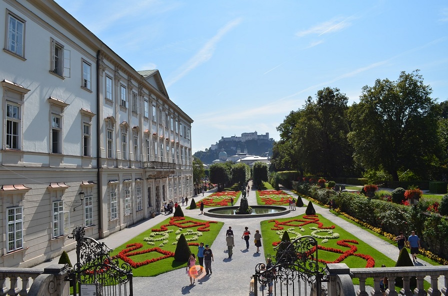 i giardini dello Schloss Mirabell a Salisburgo_itinerario a piedi