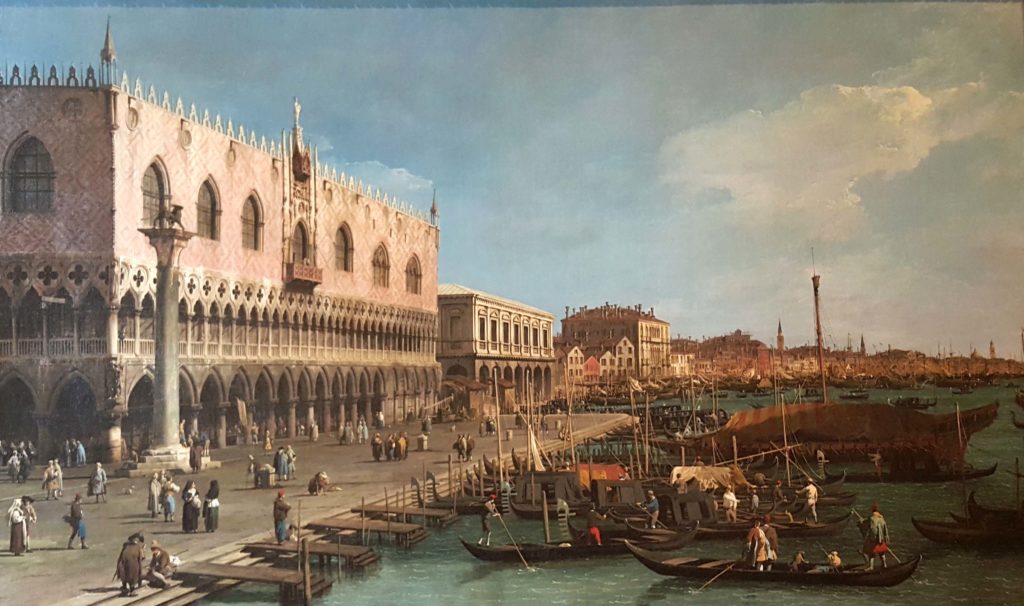 quadro del canaletto ai musei del castello sforzesco di milano