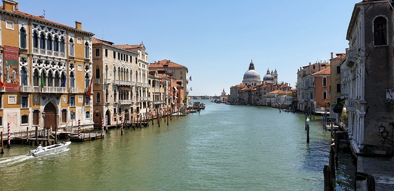 panorama dal ponte dell'accademia di venezia