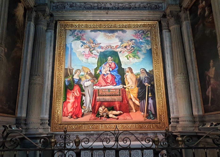 La tela di Lorenzo Lotto nella Chiesa di Santo Spirito