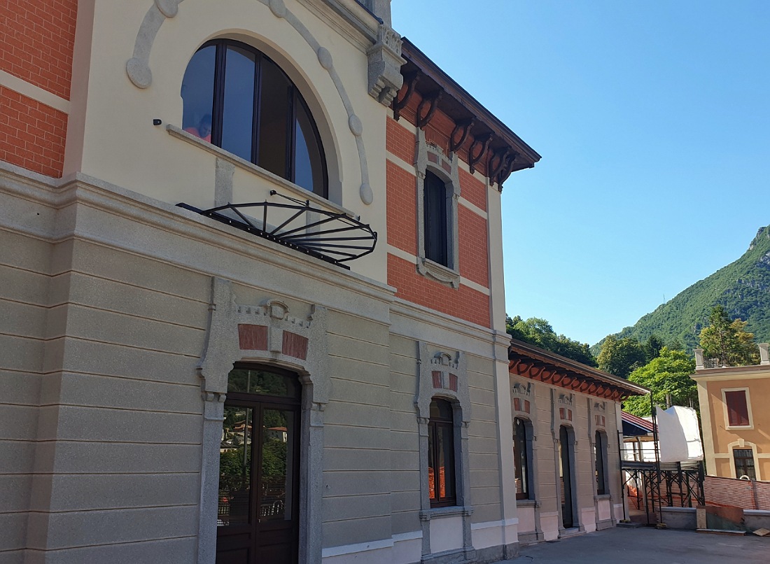 Stazione ferroviaria di San Pellegrino Terme_lavori di ristrutturazione_liberty a Bergamo